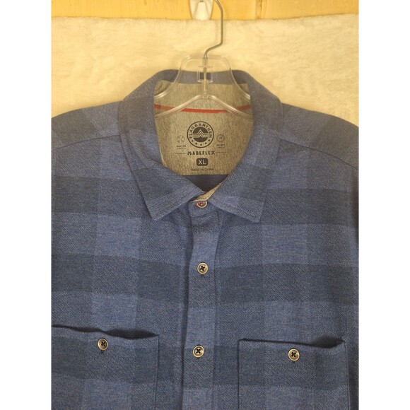 Flag & Anthem Other - Flag & Anthem Madeflex Flannel Shirt Mens Size XL Button Up Plaid Blue Soft